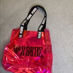 Pink tote bag